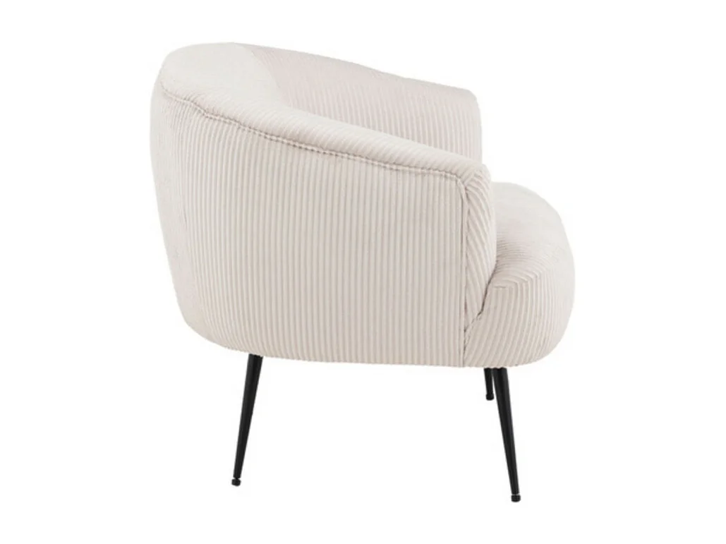 Derry fauteuil fluweel wit.