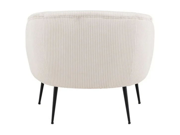 Derry fauteuil fluweel wit.