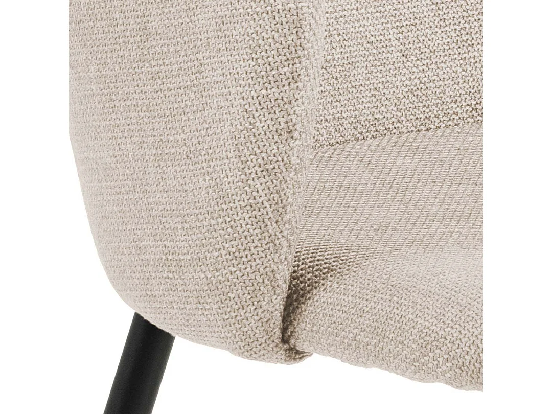 Ilora eetkamerstoel met armleuningen beige.