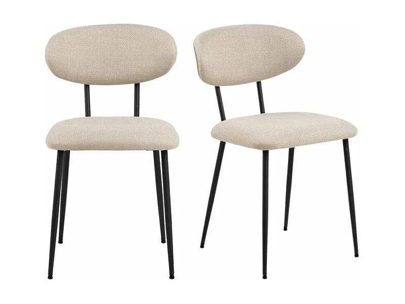 Denise chaise de salle à manger beige.