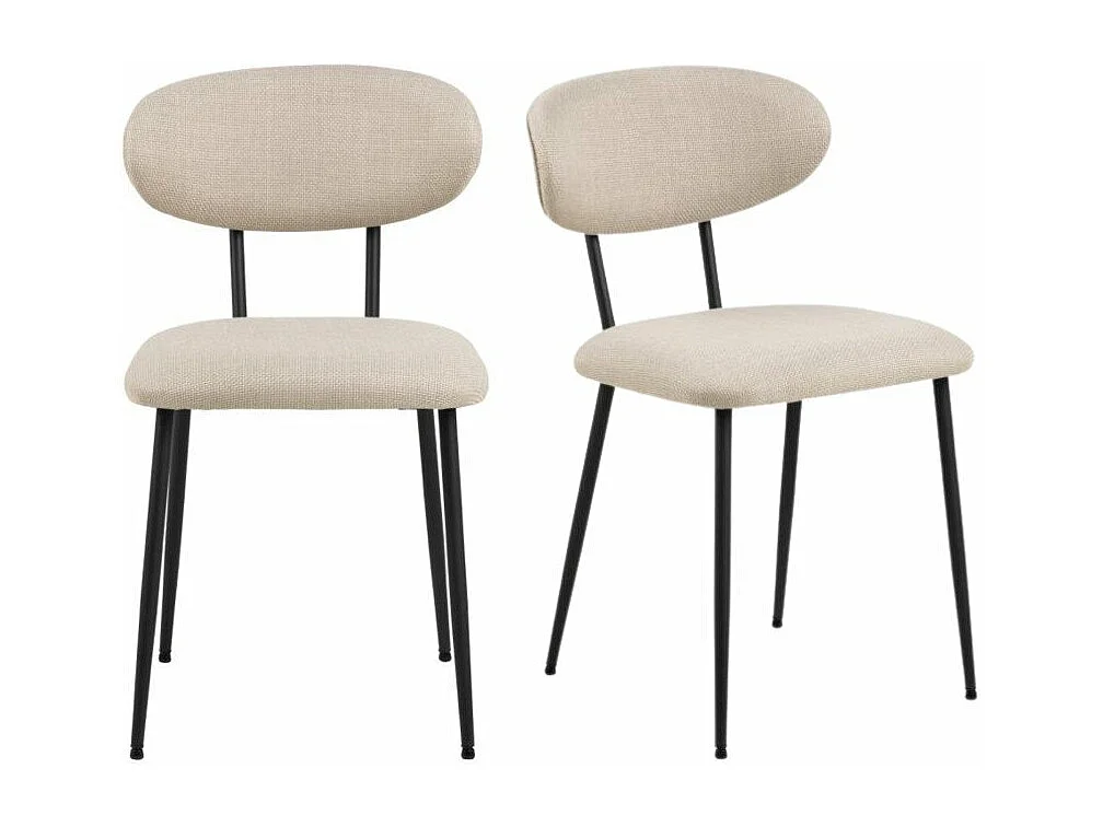 Denise chaise de salle à manger beige.