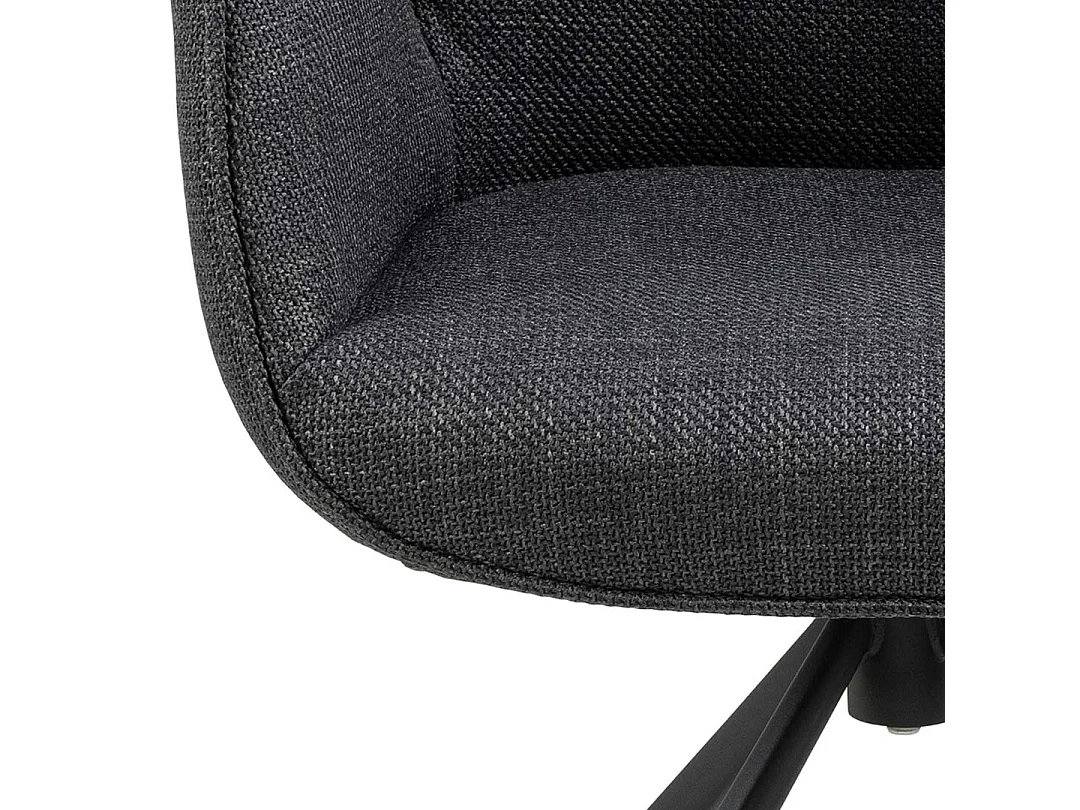 Atilla eetkamerstoel met armleuningen grijs.