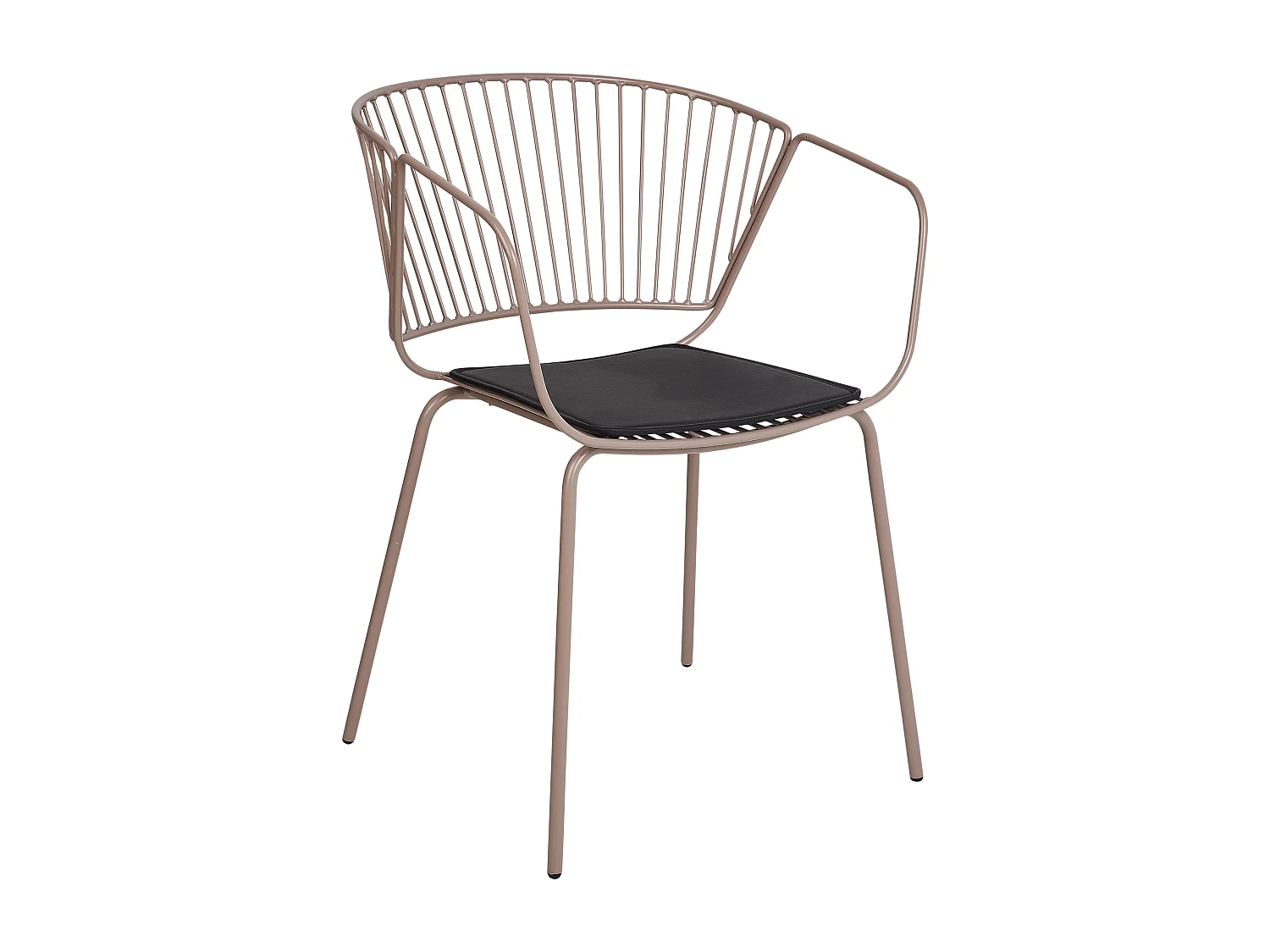 Lot de 2 chaises de salle à manger RIGBY Métal Beige