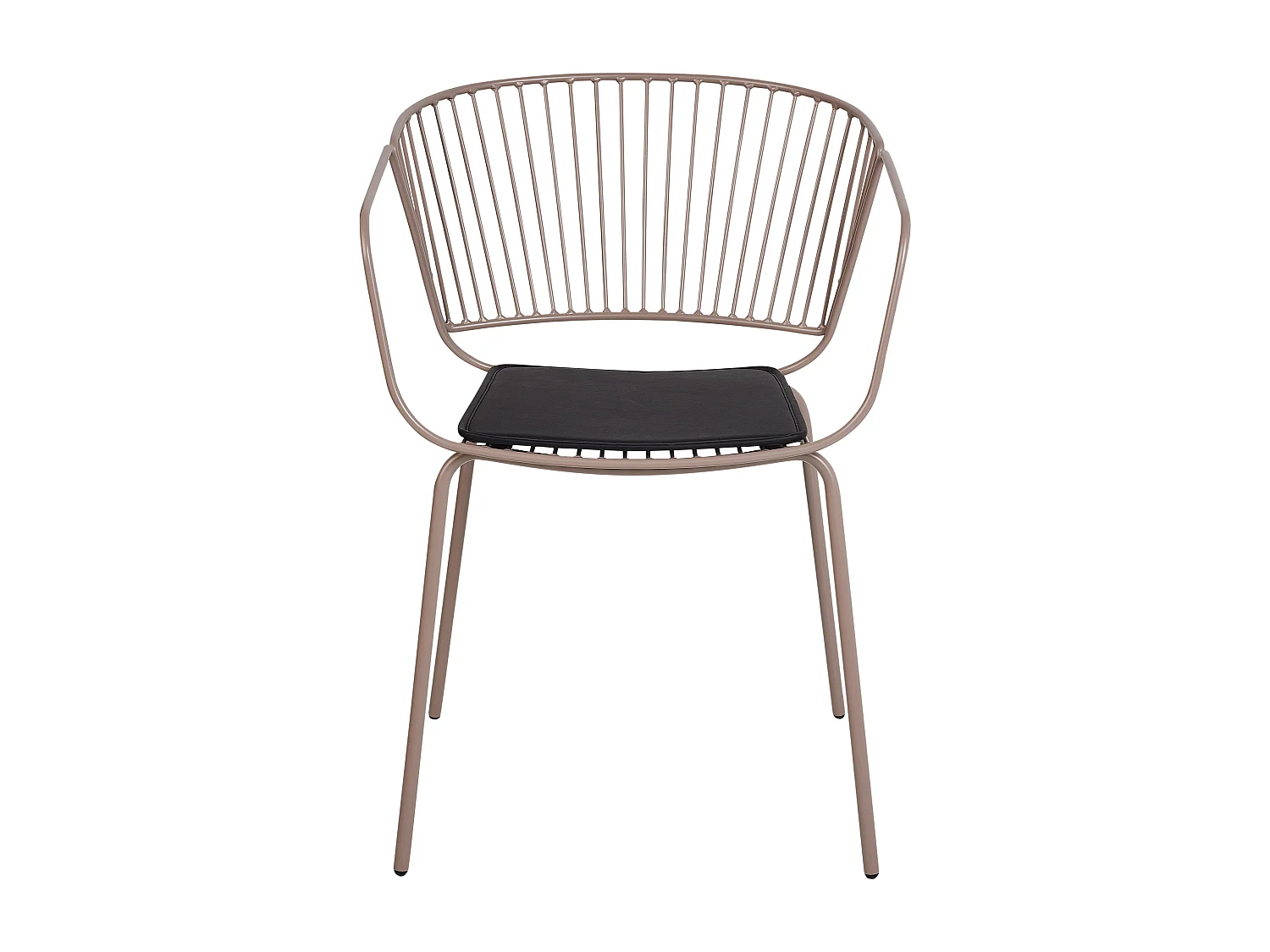Lot de 2 chaises de salle à manger RIGBY Métal Beige