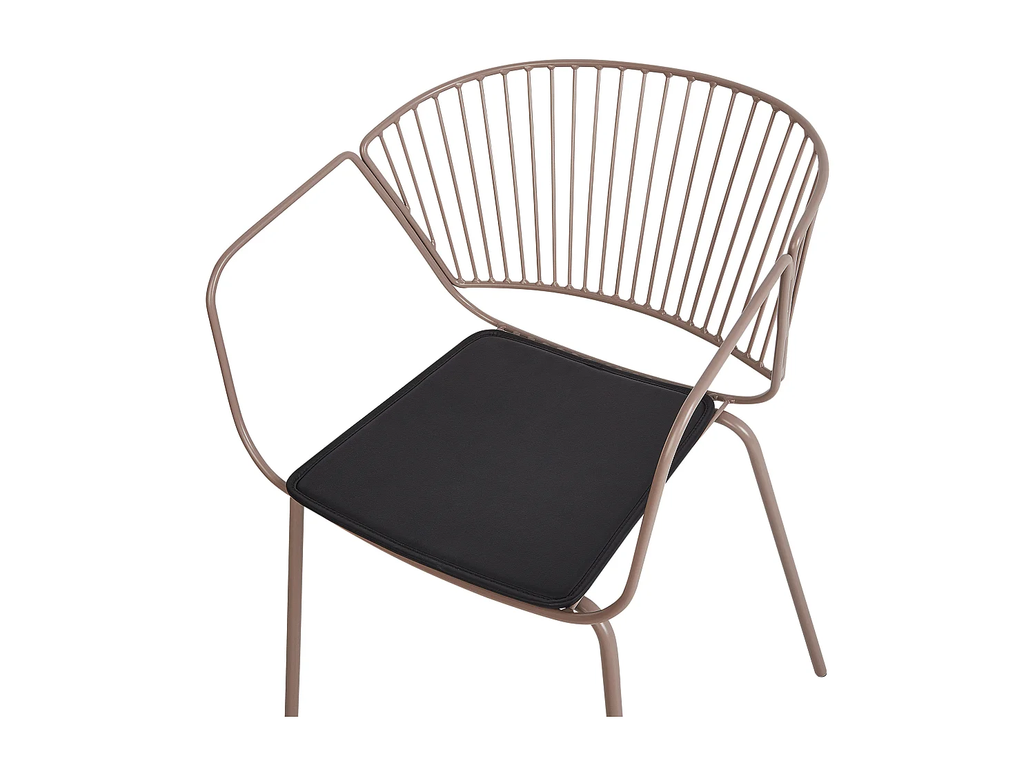 Lot de 2 chaises de salle à manger RIGBY Métal Beige