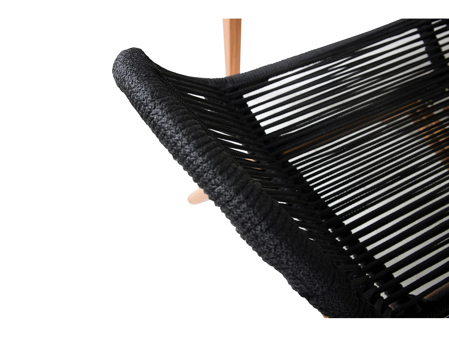 Fauteuil de Jardin Avec Repose-Pieds "Tingeling" 103cm Noir