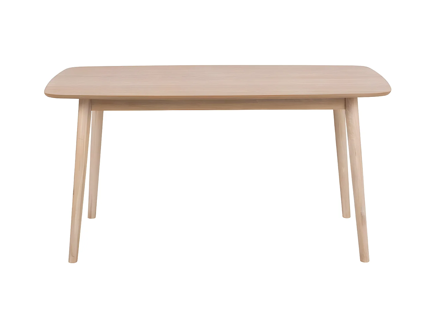Naila Table de salle à manger 80 x 150 cm, finition chêne blanc délavé.
