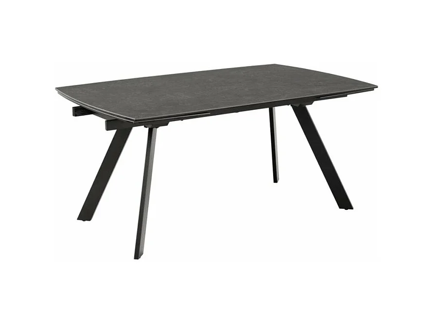 Blackburn Esstisch 97x160/240cm inkl. Zusatzplatten schwarz.