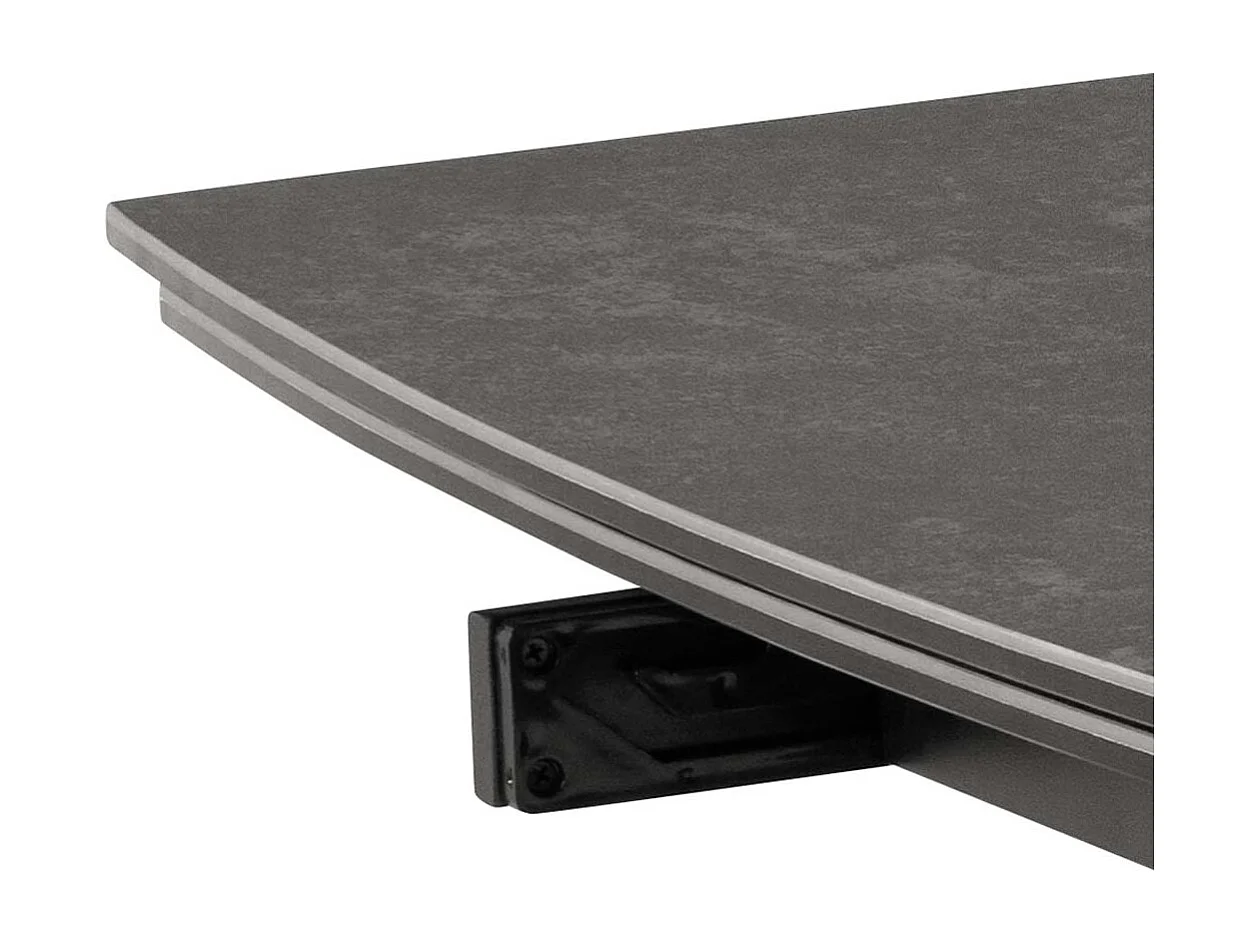 Blackburn Esstisch 97x160/240cm inkl. Zusatzplatten schwarz.