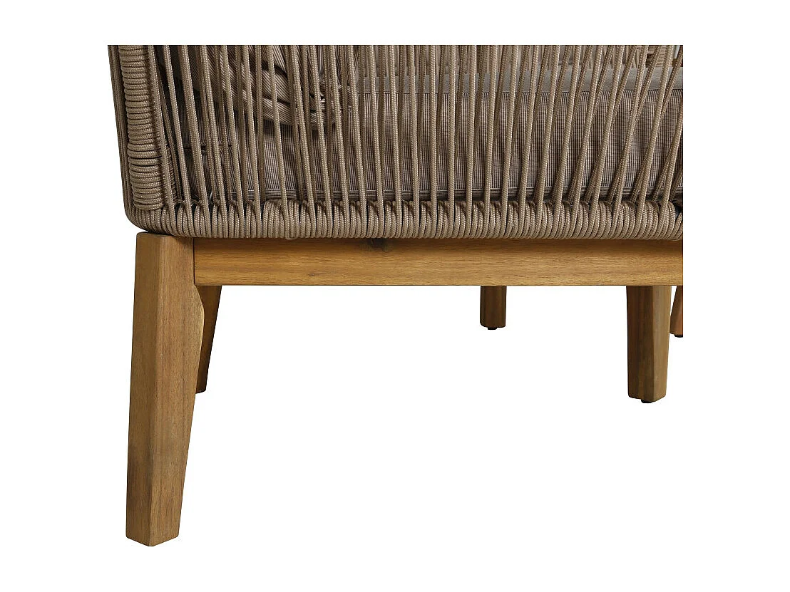 Salon de Jardin en Bois "Chania" 164cm Beige