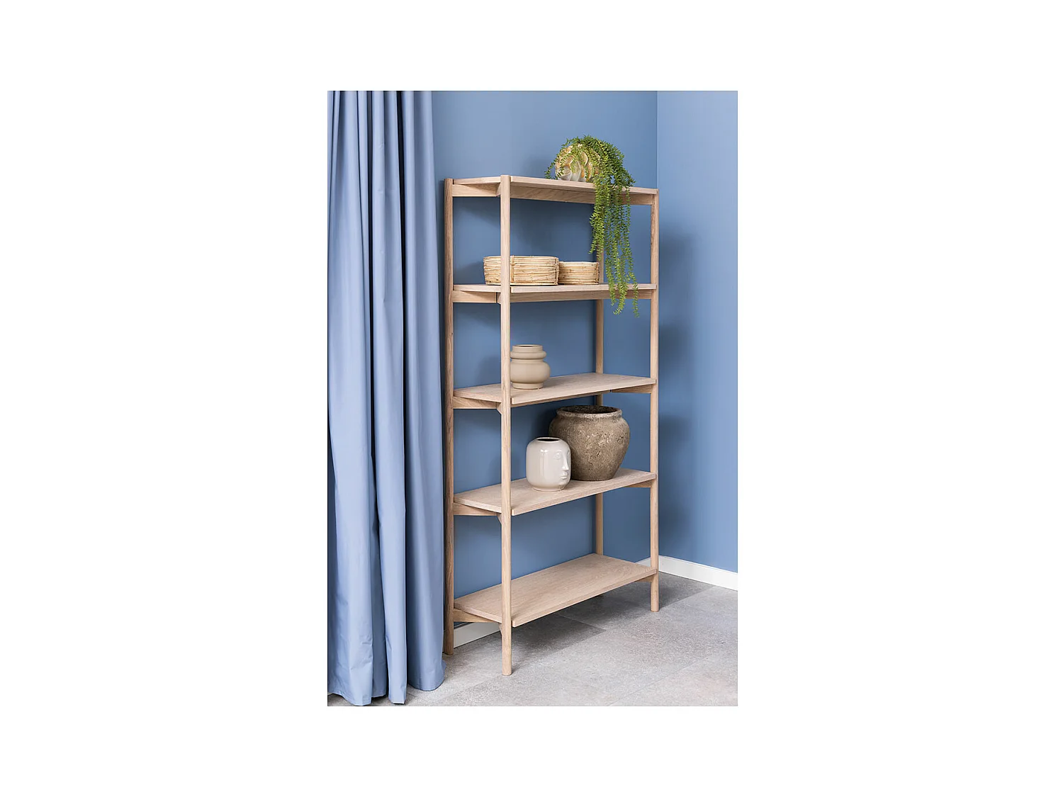 Sienna wandkast 4 planken wit.