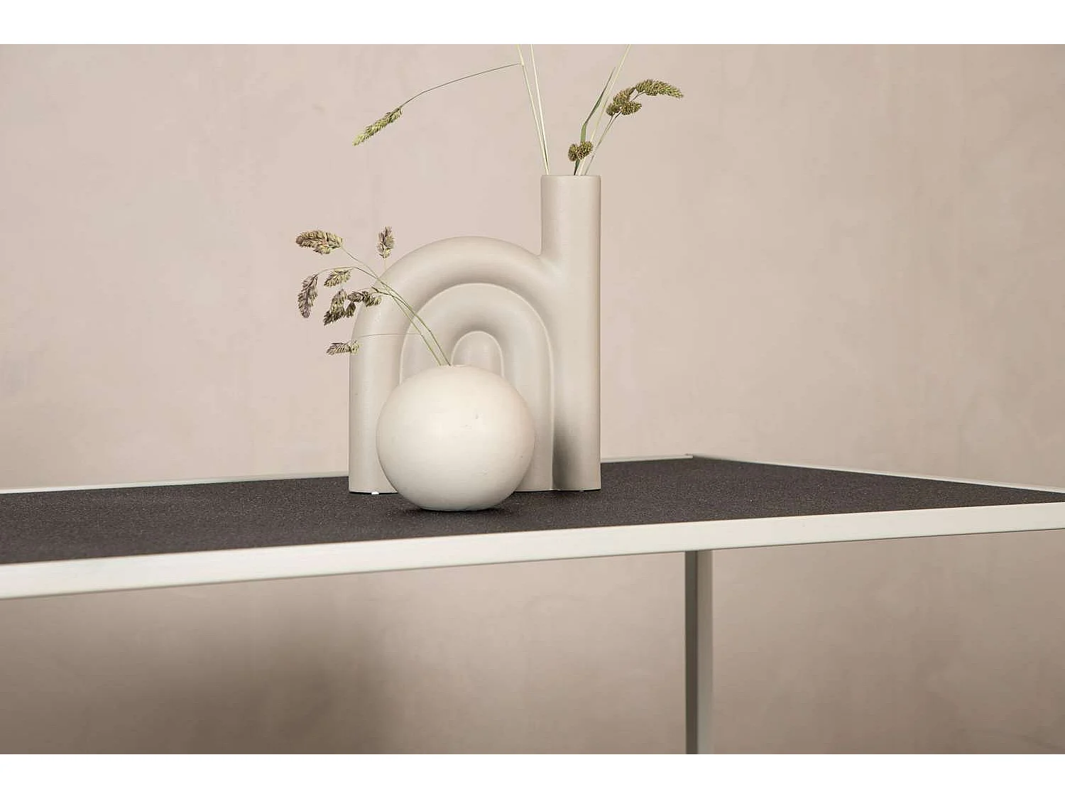 Table Basse de Jardin "Siaton" 110cm Gris