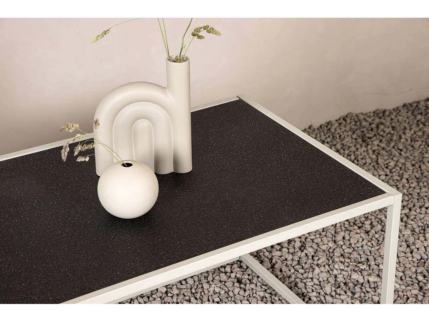 Table Basse de Jardin "Siaton" 110cm Gris