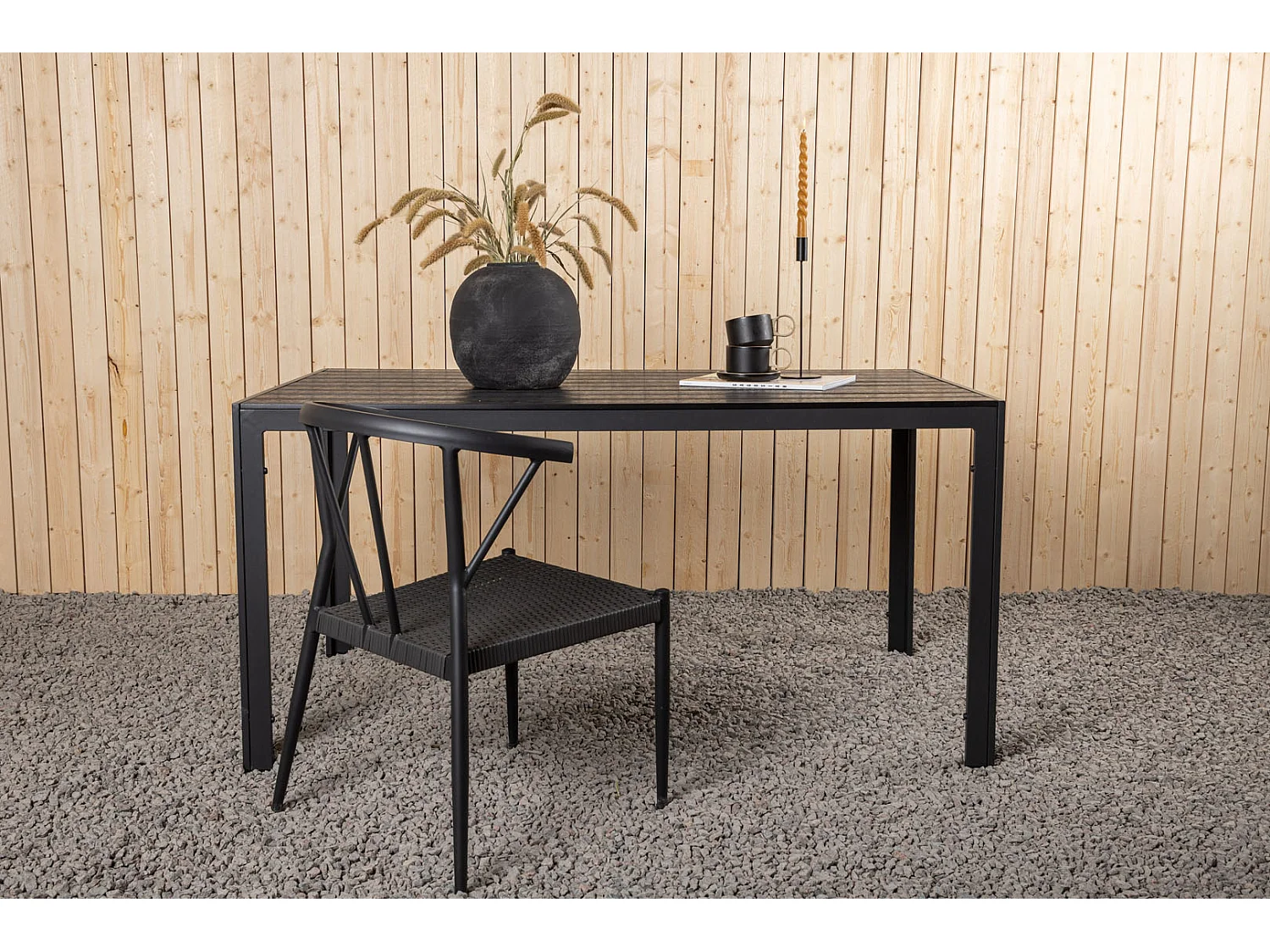 Table de Jardin "Break" 150cm Noir