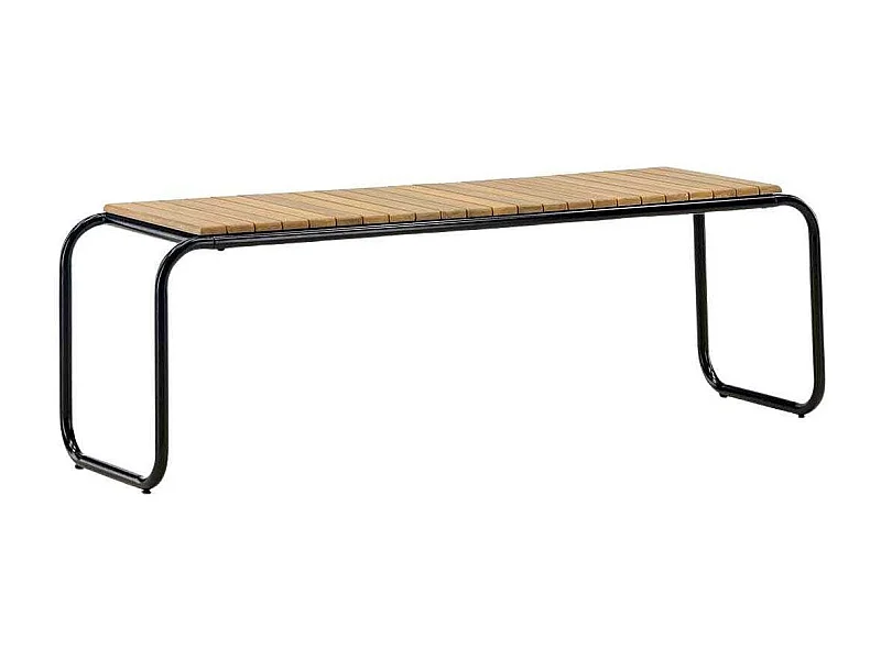 Banc de Jardin en Bois "Holmbeck" 136cm Naturel