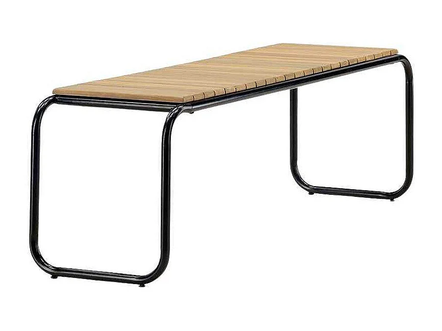 Banc de Jardin en Bois "Holmbeck" 136cm Naturel