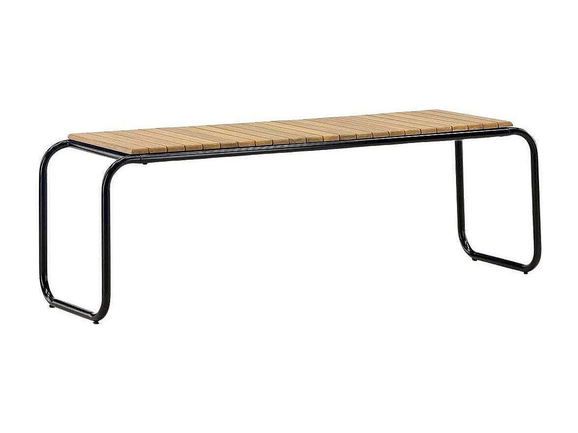 Banc de Jardin en Bois "Holmbeck" 136cm Naturel