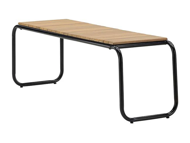 Banc de Jardin en Bois "Holmbeck" 136cm Naturel