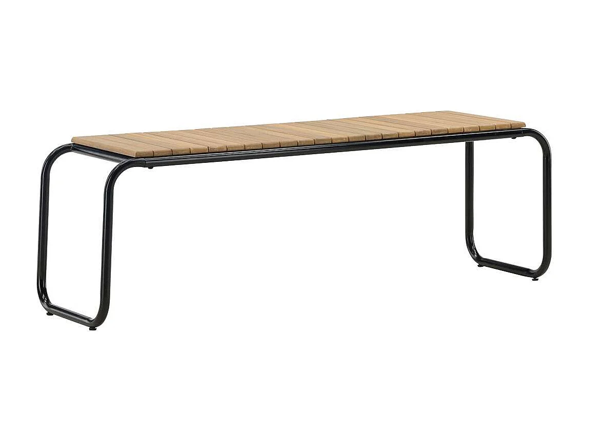 Banc de Jardin en Bois "Holmbeck" 136cm Naturel