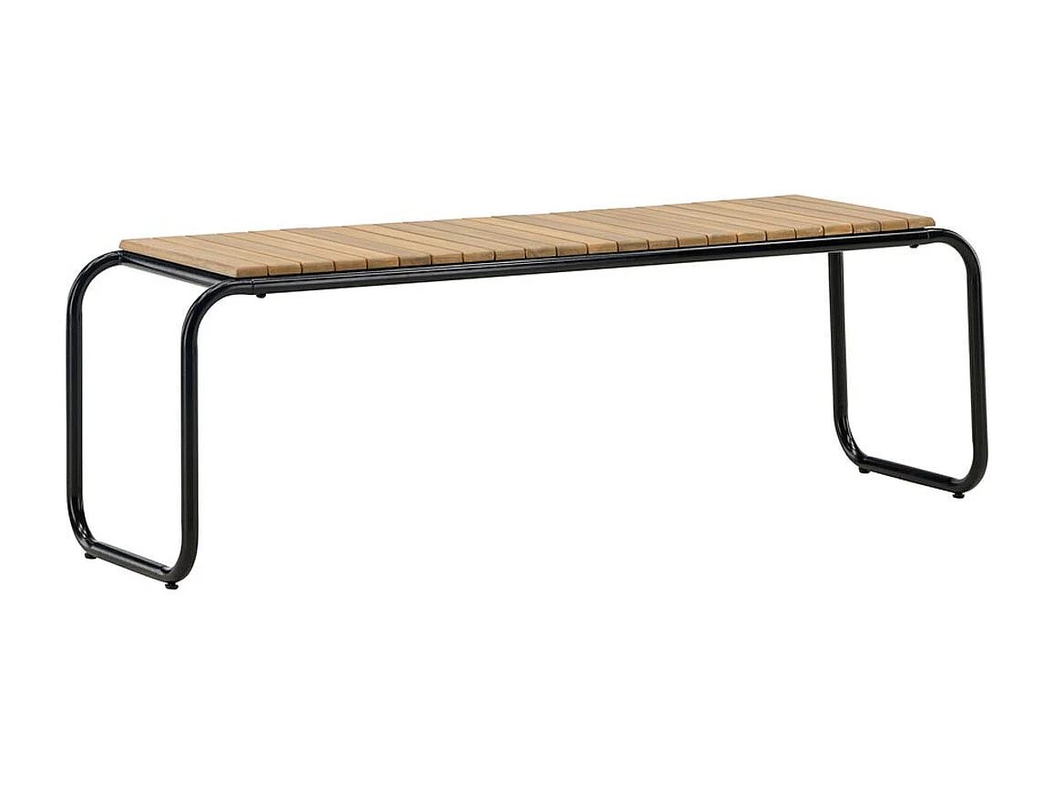 Banc de Jardin en Bois "Holmbeck" 136cm Naturel