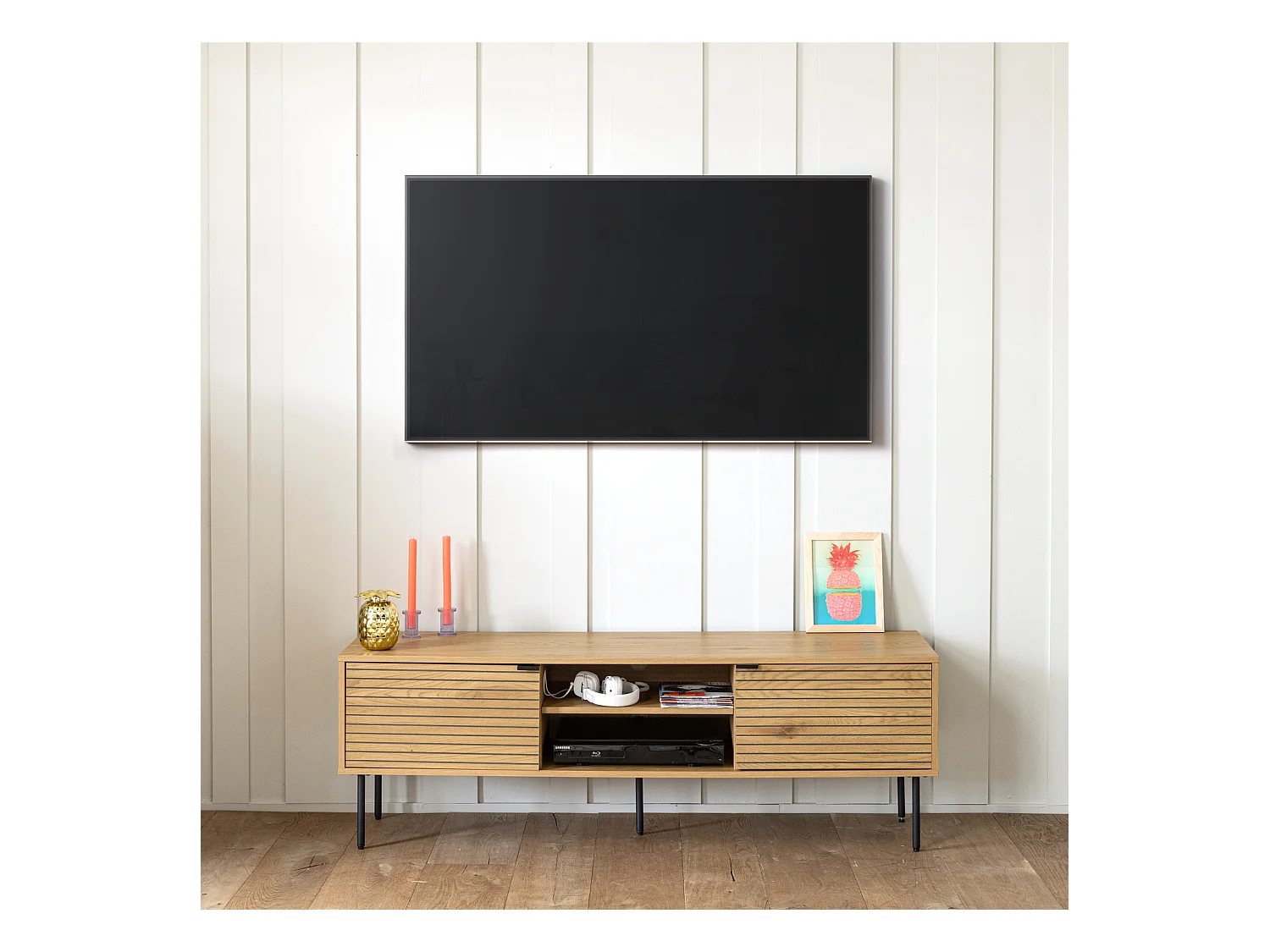Meuble TV 150cm STINNA - HAPPY GARDEN