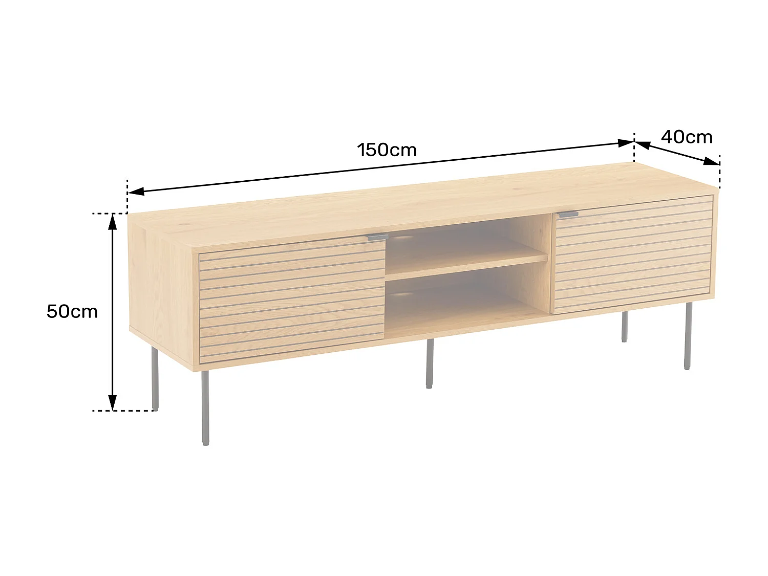 Porta TV 150cm STINNA