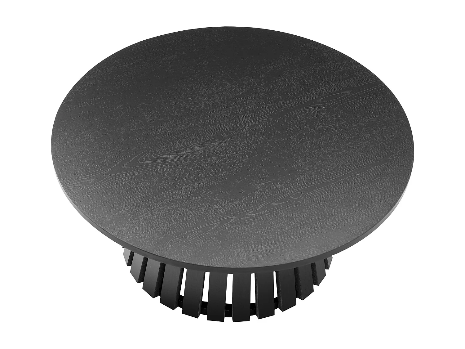 Table basse ronde 80cm style scandinave noire LIV - HAPPY GARDEN