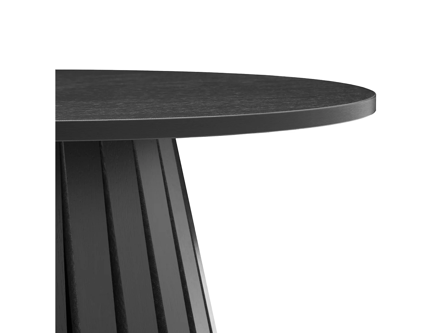 Table basse ronde 80cm style scandinave noire LIV - HAPPY GARDEN