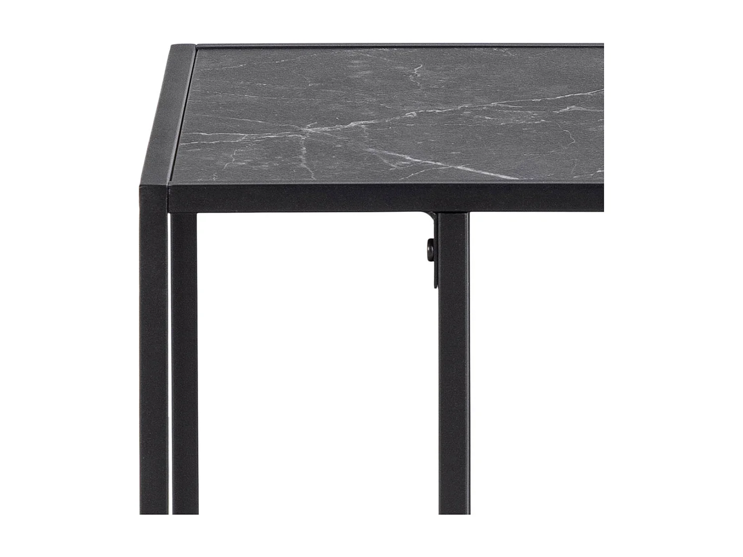 Infinity Ecktisch Marmor Dekor schwarz.