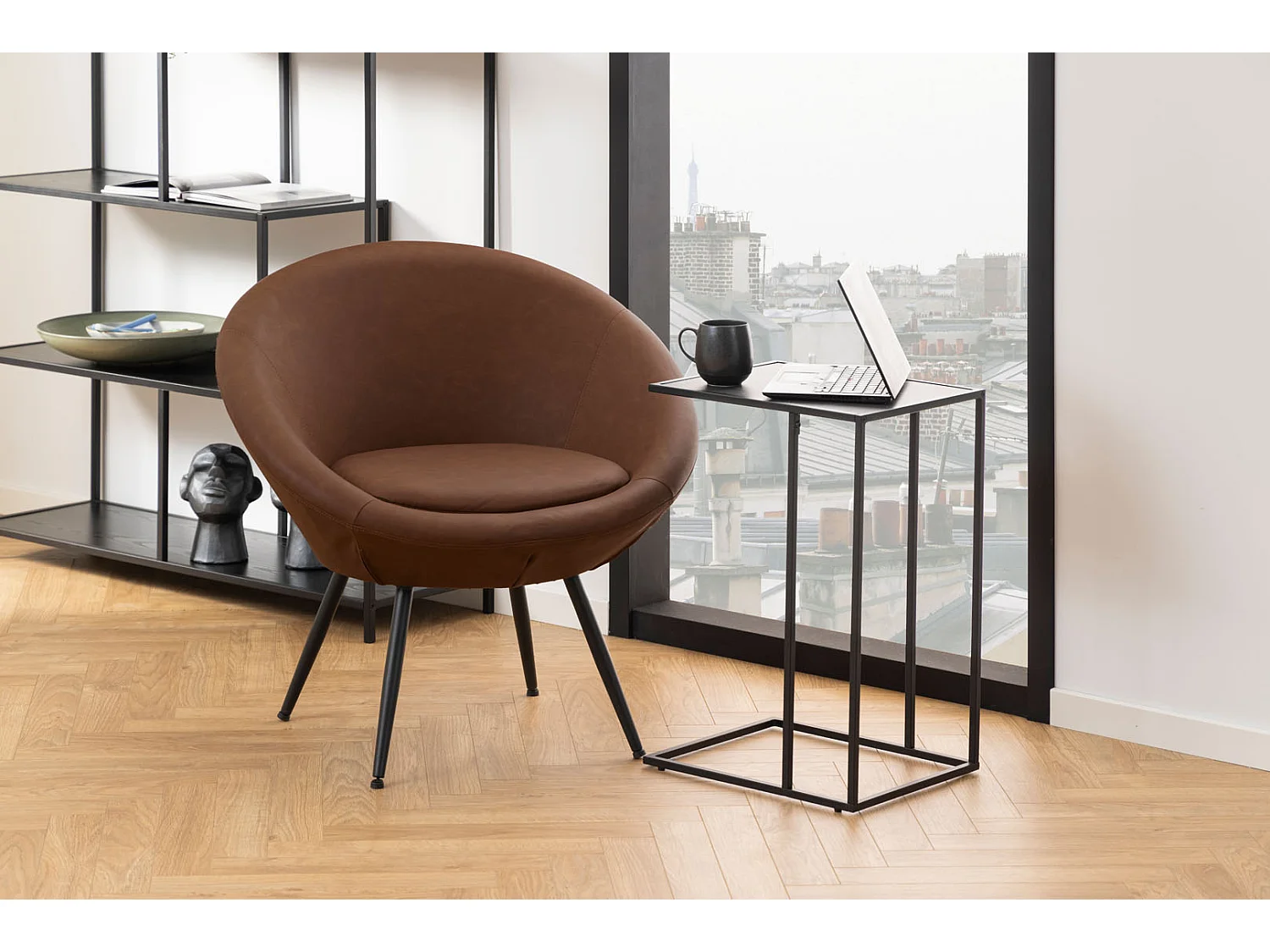 Infinity Ecktisch Marmor Dekor schwarz.