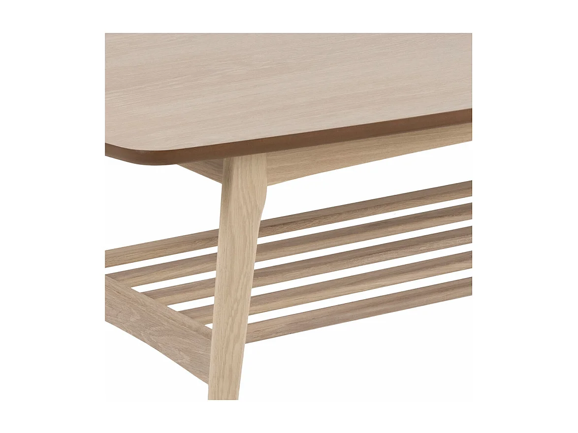 Woodstock table basse 1 étagère blanche.