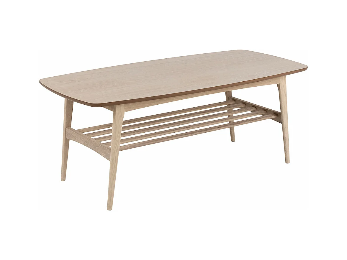 Woodstock table basse 1 étagère blanche.