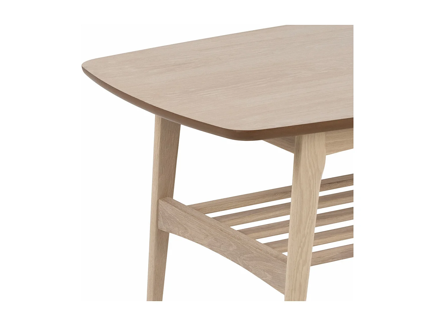 Woodstock table basse 1 étagère blanche.