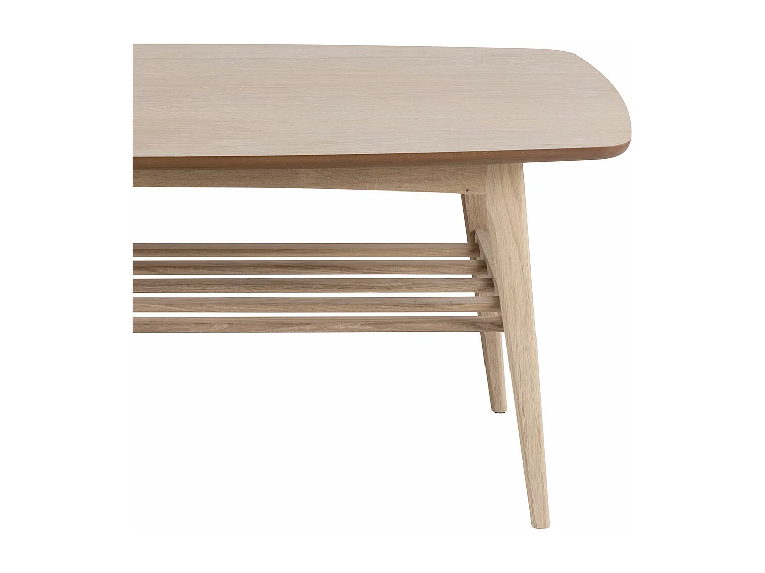 Woodstock table basse 1 étagère blanche.