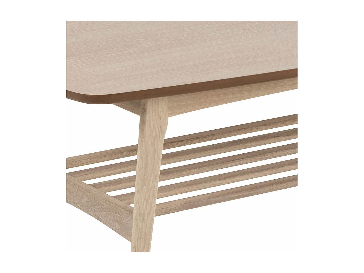 Woodstock table basse 1 étagère blanche.