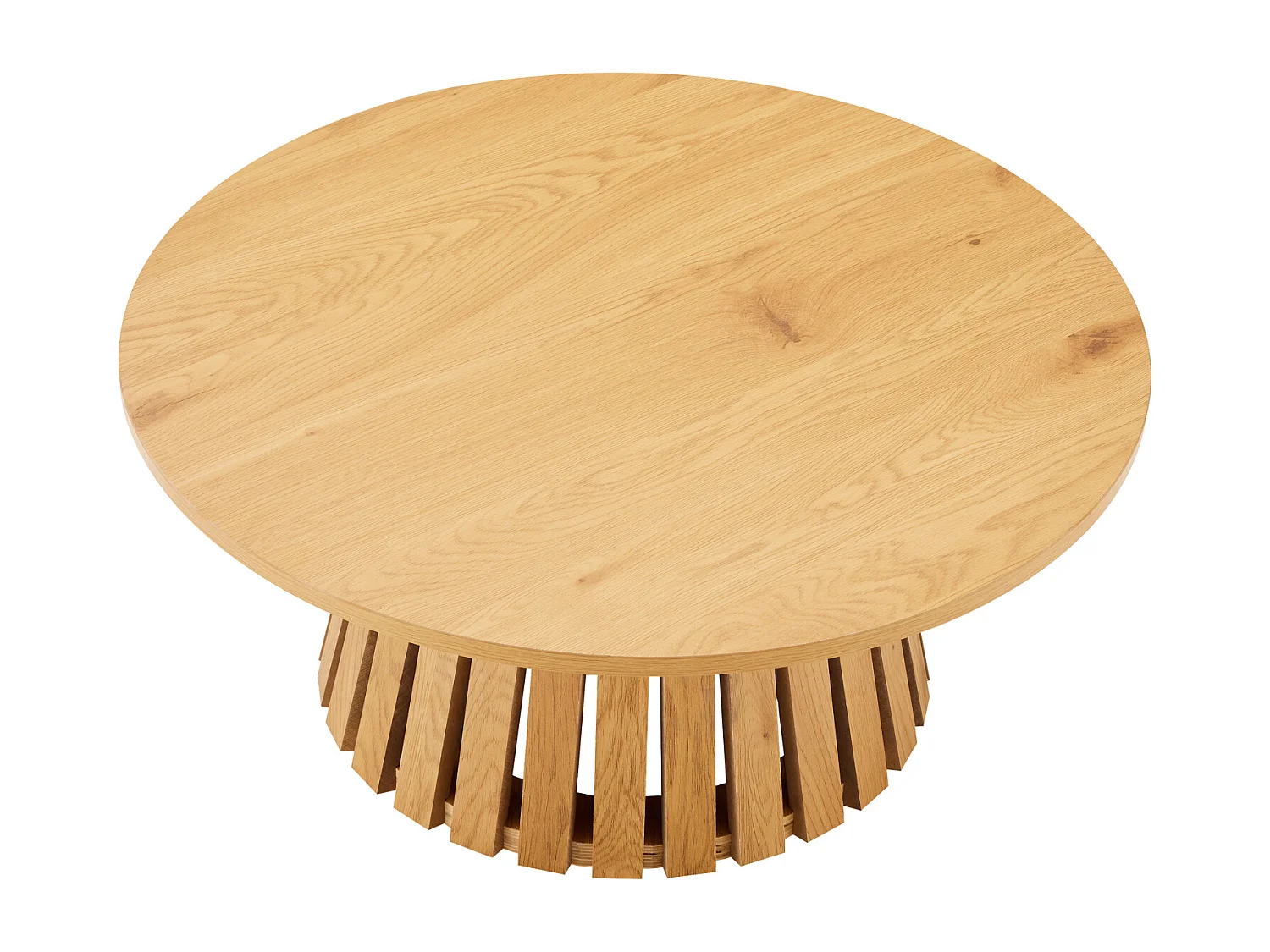 LIV Mesa de centro redonda 80cm de estilo escandinavo