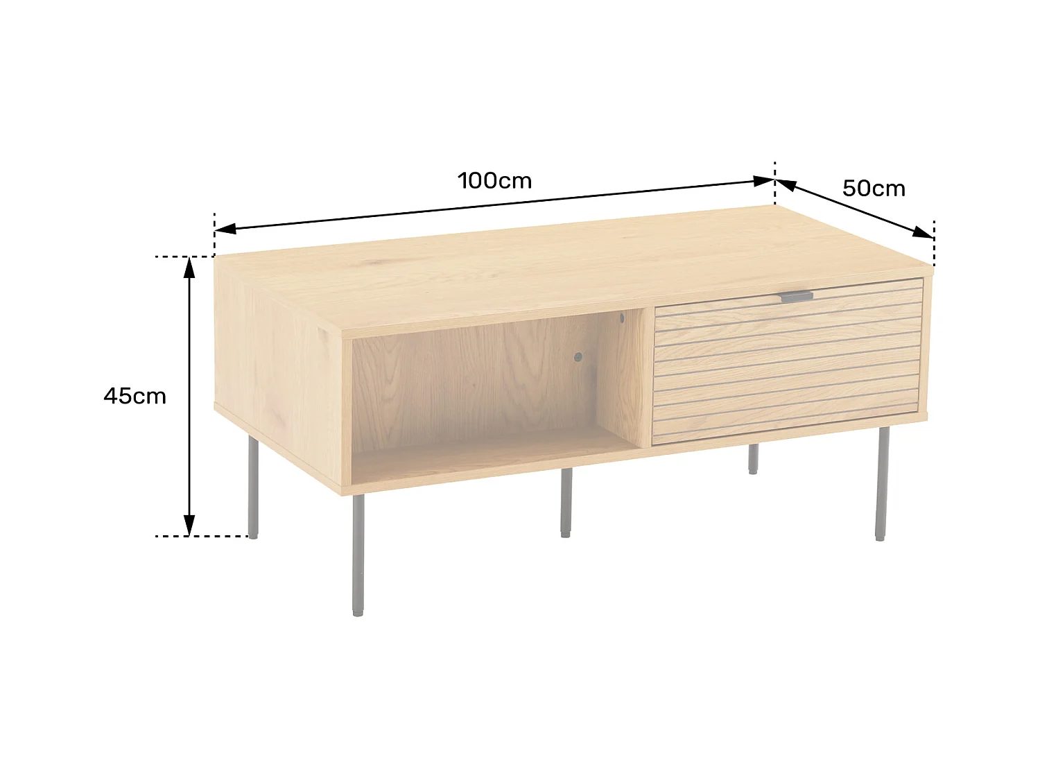 STINNA salontafel met laden