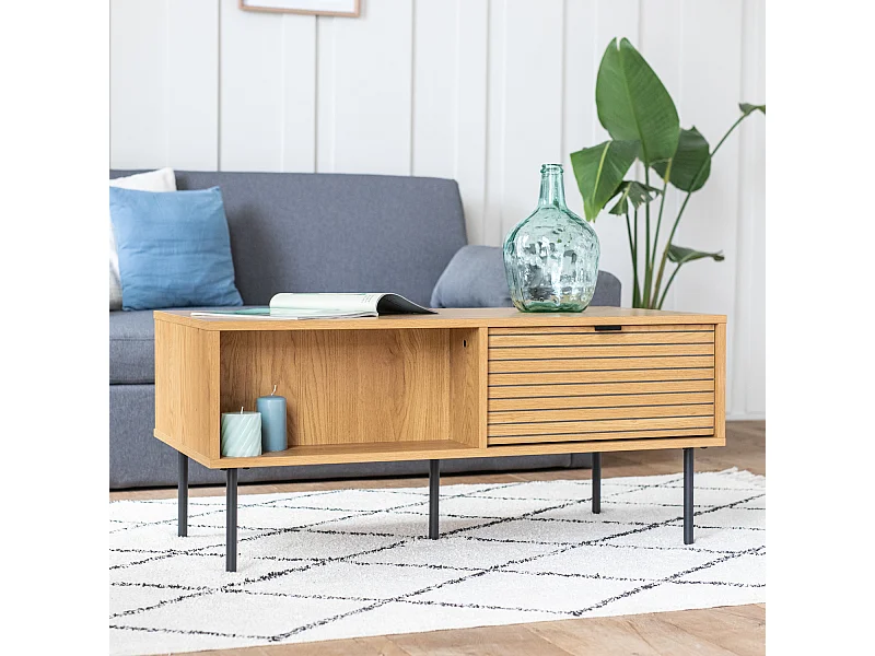 Table basse avec tiroirs STINNA - HAPPY GARDEN