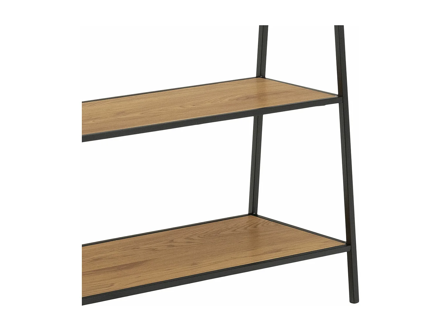 Seaford portemanteau 2 étagères noires.