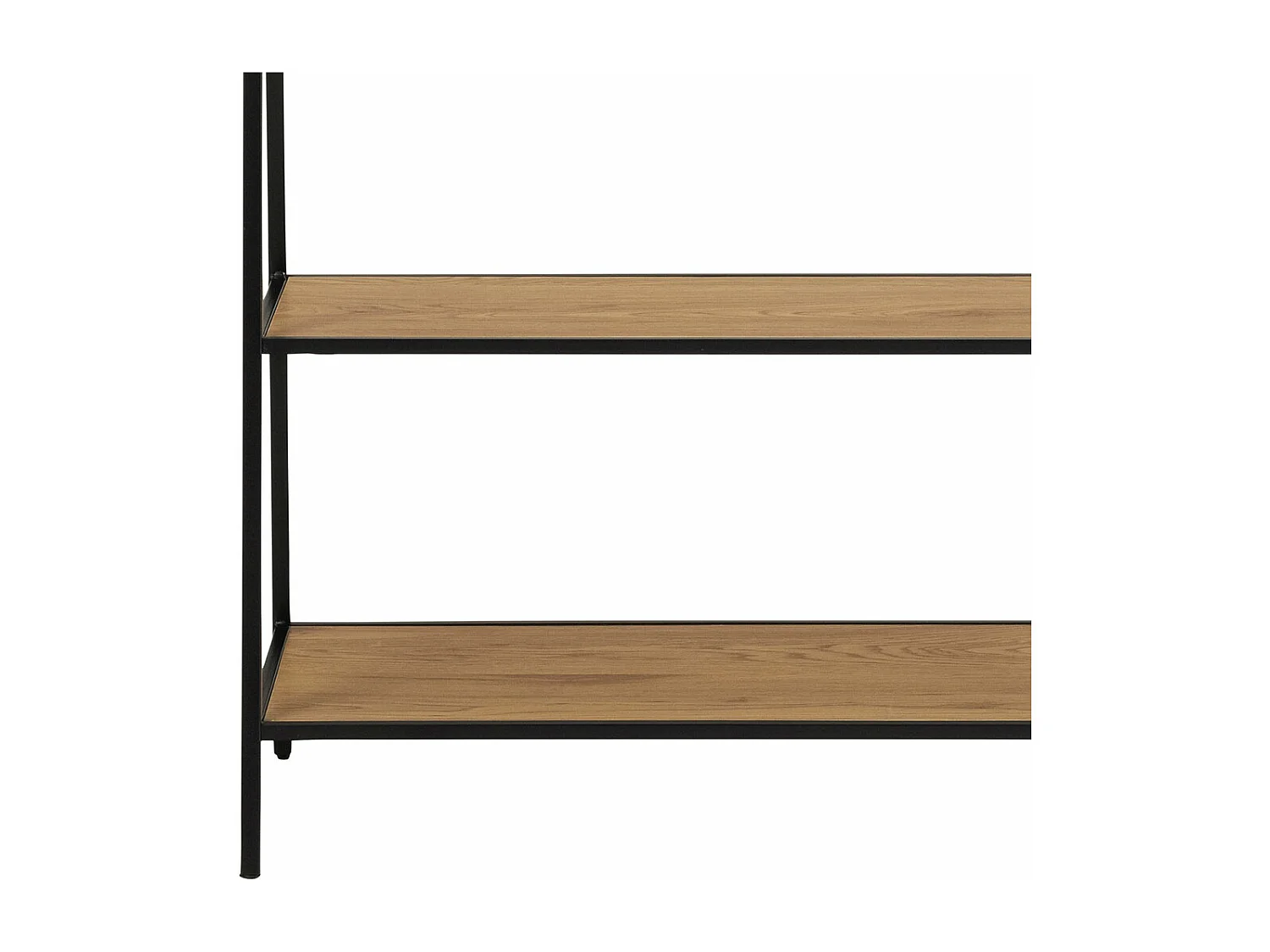 Seaford portemanteau 2 étagères noires.