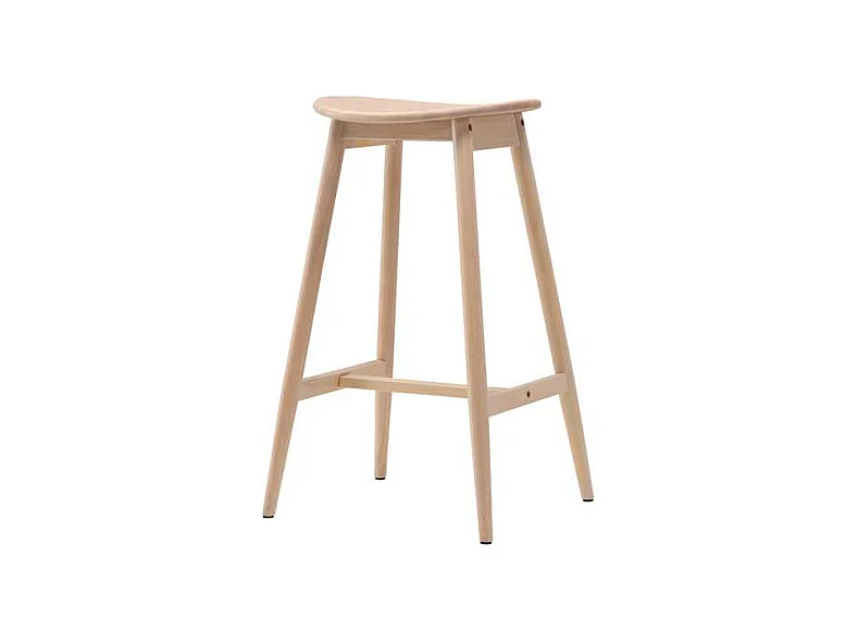 Tabouret de Bar en Bois "Orust" 76cm Naturel