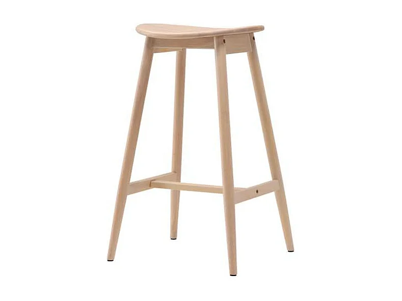 Tabouret de Bar en Bois "Orust" 76cm Naturel