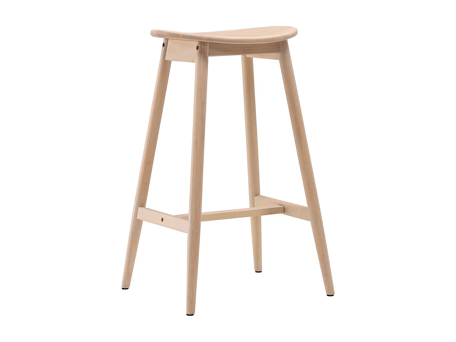Tabouret de Bar en Bois "Orust" 76cm Naturel