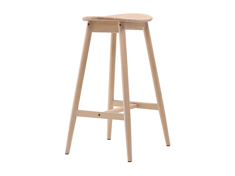 Tabouret de Bar en Bois "Orust" 76cm Naturel