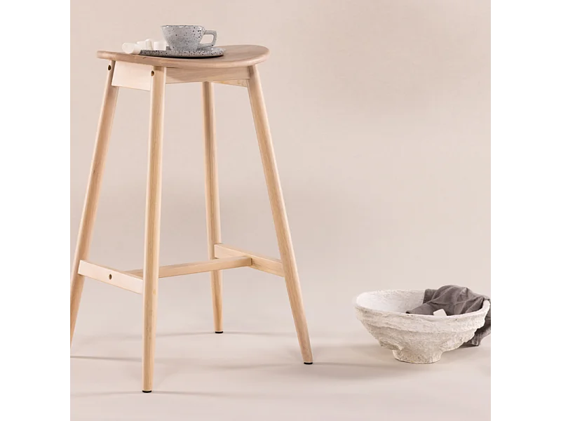 Orust eetkamerstoel hout whitewash.