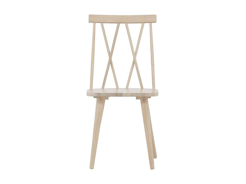 Mariette chaise de salle à manger bois whitewash