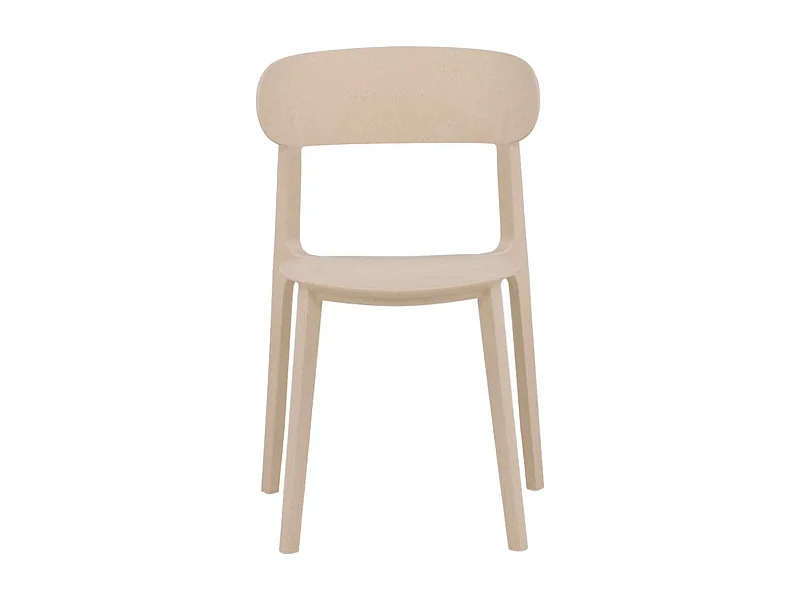 Åstol chaise de salle à manger plastique beige