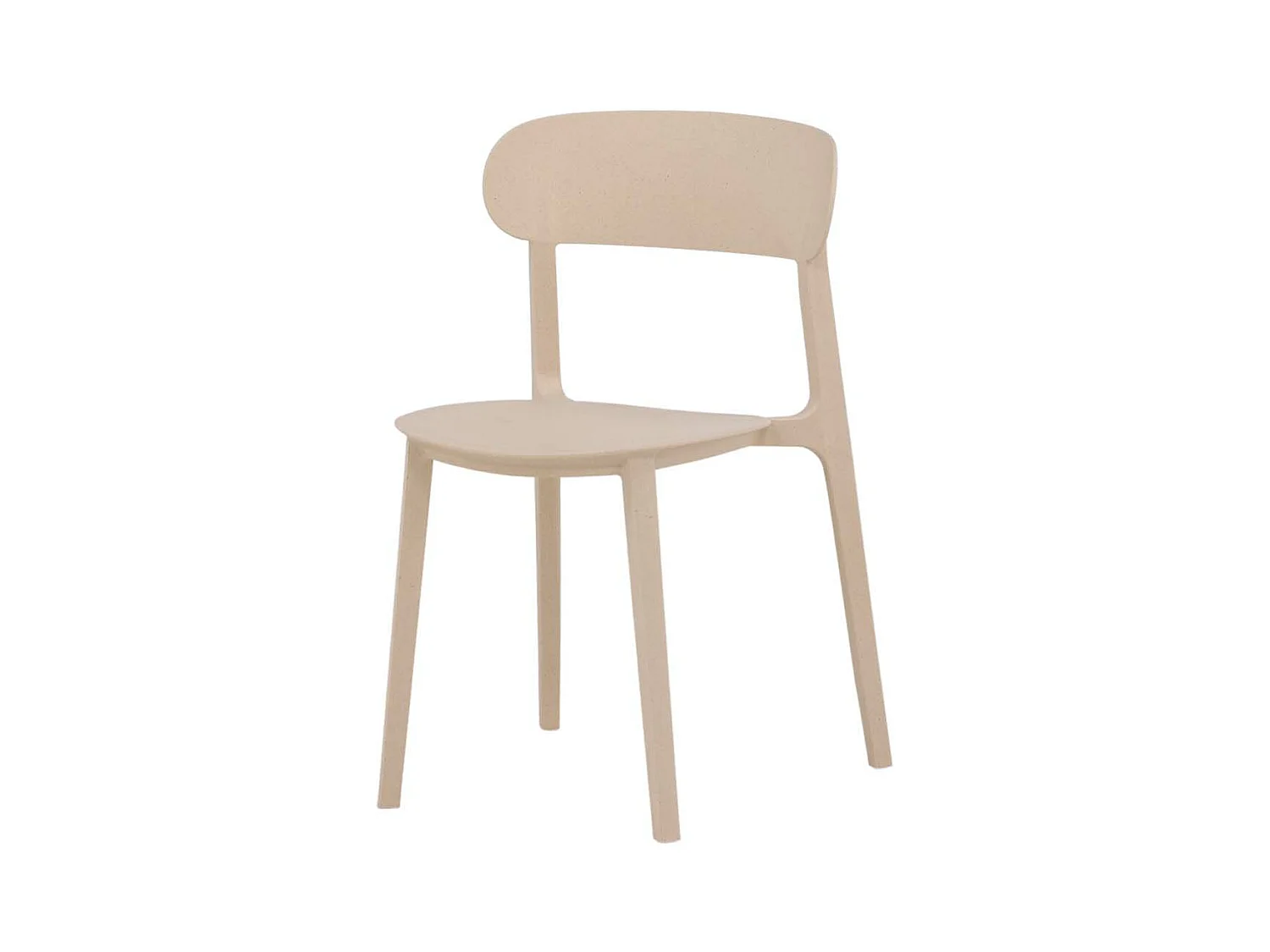 Åstol chaise de salle à manger plastique beige
