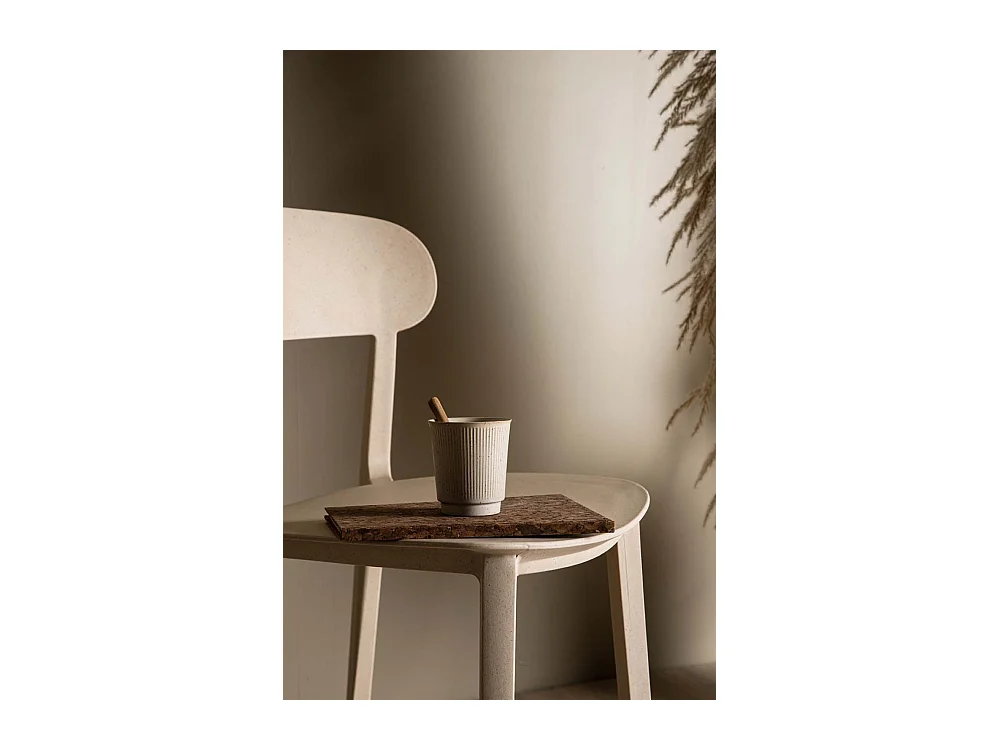 Åstol chaise de salle à manger plastique beige