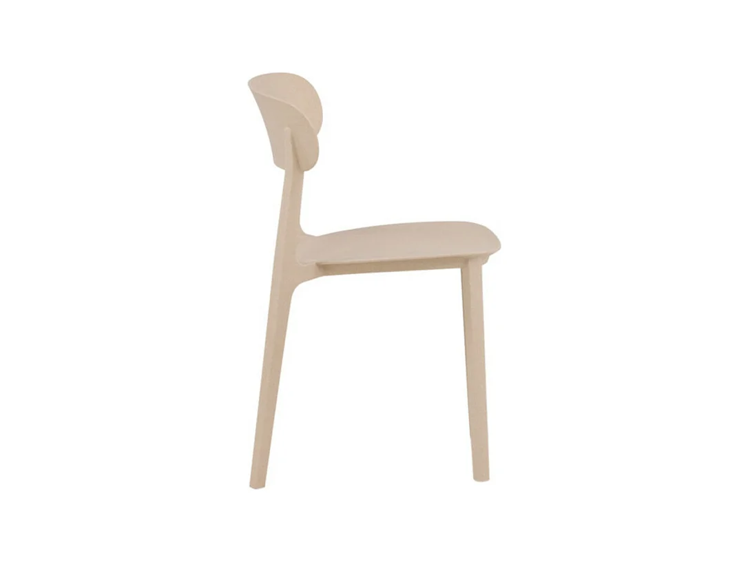 Åstol chaise de salle à manger plastique beige